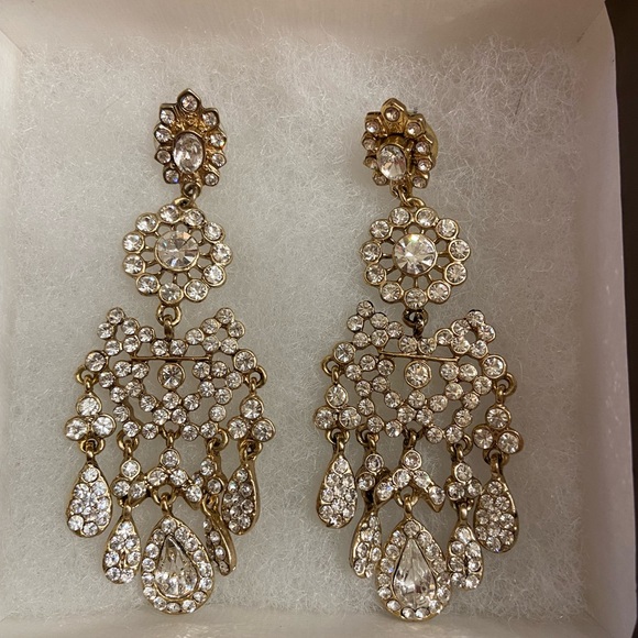 Henri Bendel Crystal Chandelier Earrings - Picture 2 of 6